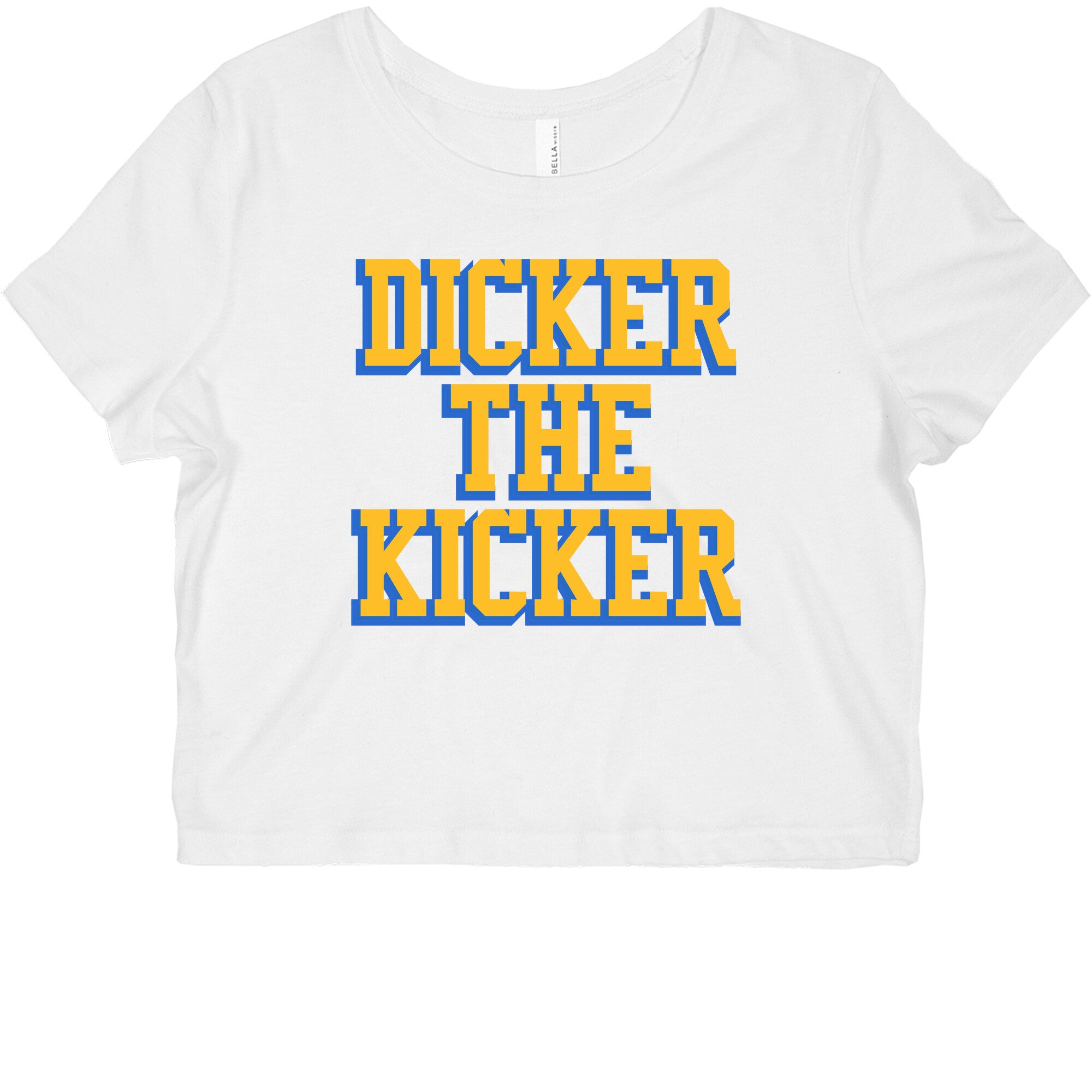 Cameron Dicker the Kicker Womens Slim Fit Crop Top Tee